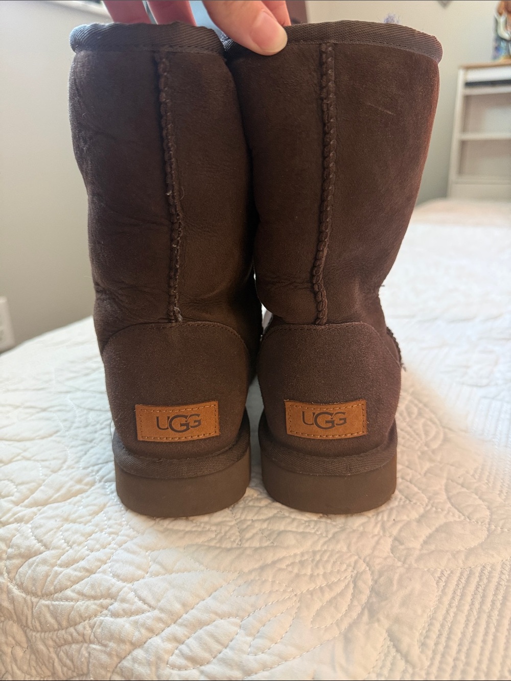 UGG Kids Chestnut Suede Mid-Calf Boots